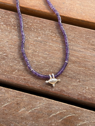 Silver Hirz necklace / Amethyst